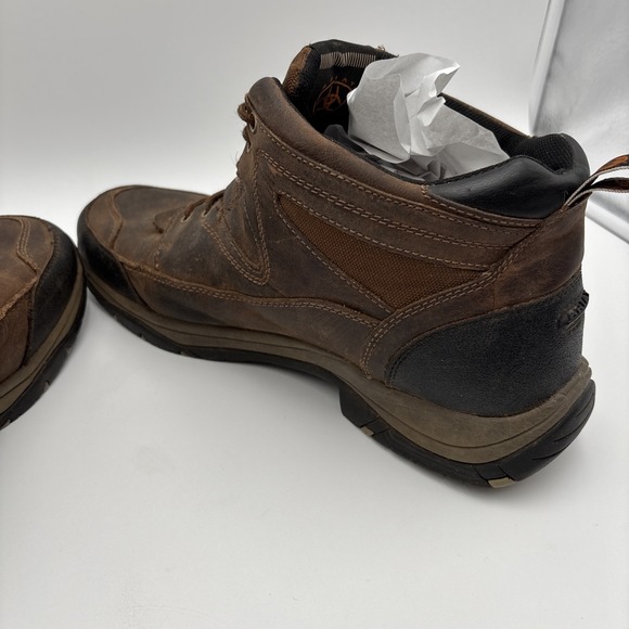 Ariat ATS Terrain Hiking Boots 10002182 Leather Men Sz 13 EE Extra Wide Brown - Picture 7 of 11